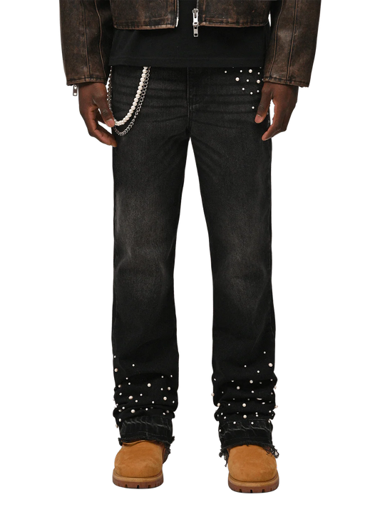 PEARL DENIM - BLACK