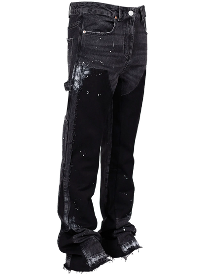 FLARE DENIM - BLACK