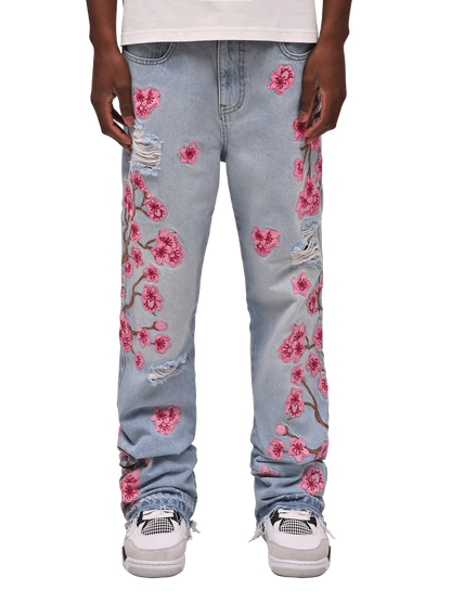 SAKURA FLARE DENIM - BLUE
