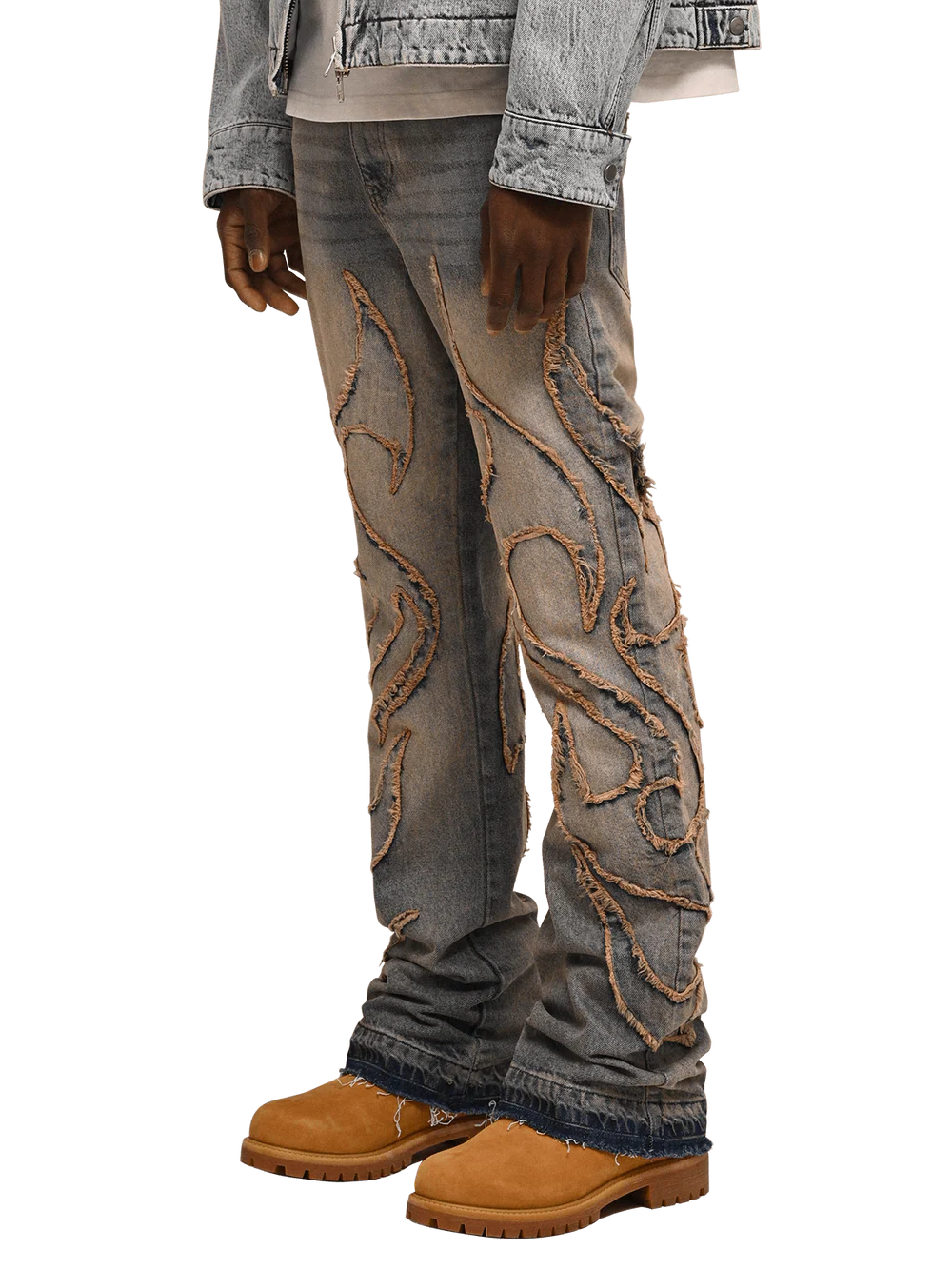 Tribal Flare Denim - Cream Wash