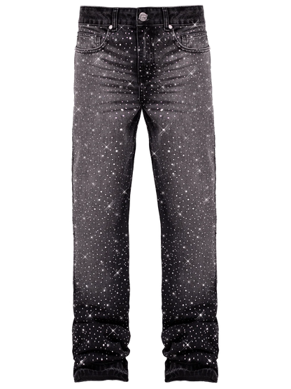 Crystal Flare Denim - Black
