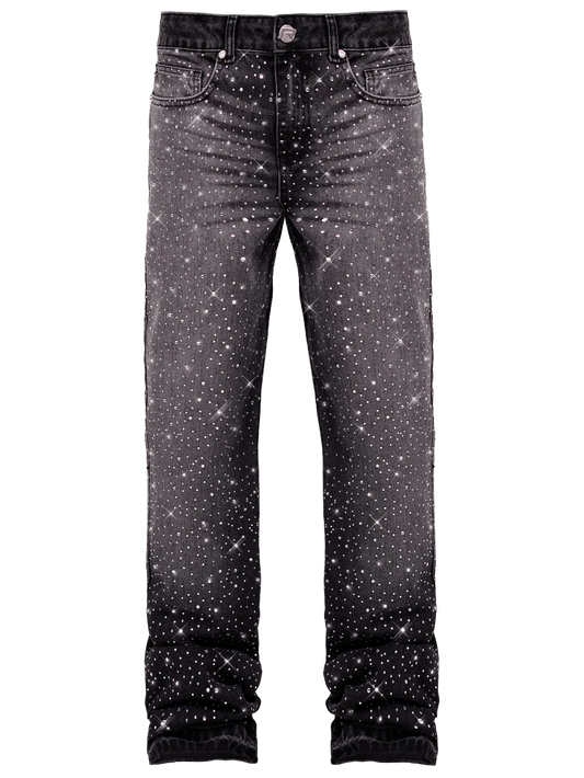 Crystal Flare Denim - Black