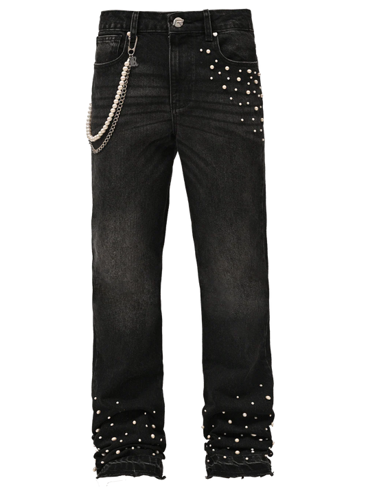 PEARL DENIM - BLACK