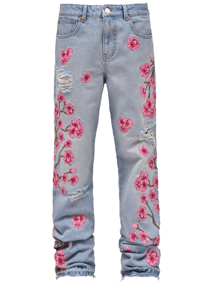 SAKURA FLARE DENIM - BLUE
