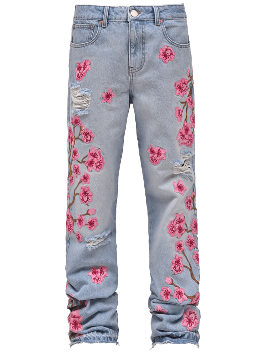SAKURA FLARE DENIM - BLUE